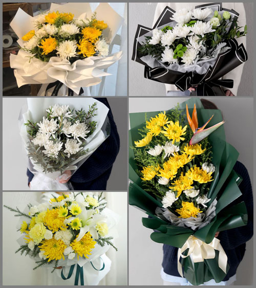 山西朔州朔城区福善庄乡白事花束代送